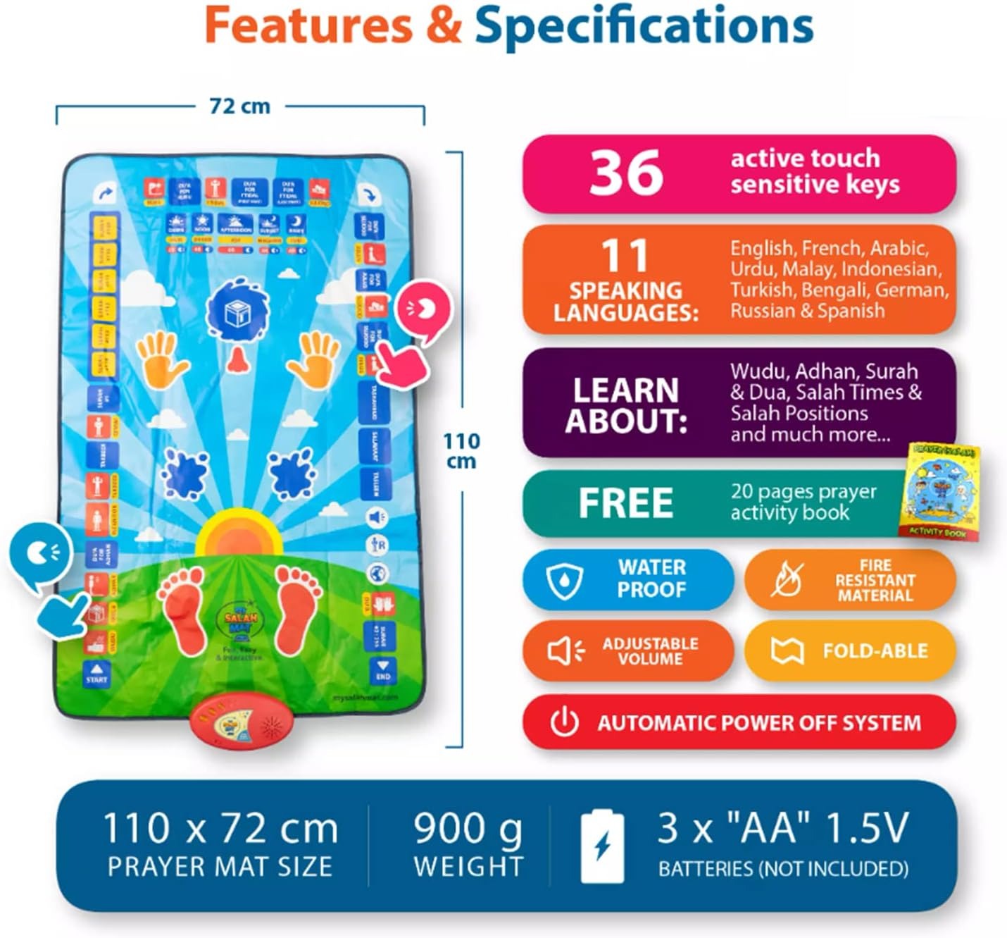 Educational Smart Prayer Mat for Kids 🔥 Limited Time Offer